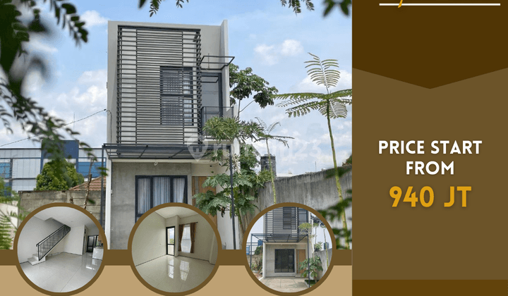 Dijual Rumah 2 Lantai Kprs Dp 200 Jutaan Cicilan 8 Jutaan SHM 1