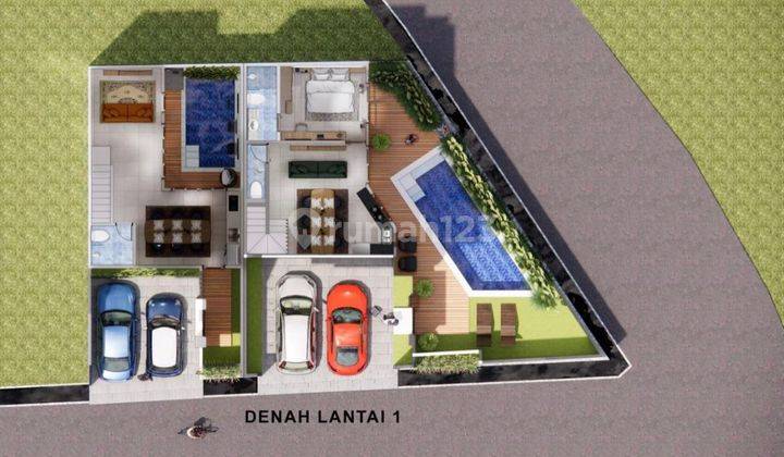 Dijual 2 Unit Semi Villa Dengan Design Modern Bali Di Dewi Sri