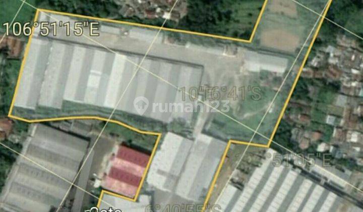 DIJUAL BEKAS PABRIK PERALATAN BANGUNAN DI CIAWI, BOGOR - LUAS 7 HEKTAR SHM, AKSES KONTAINER BAGUS 2