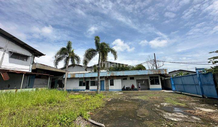 DIJUAL DI BAWAH NJOP : TANAH 10.500 M2 EX GUDANG DI PERGUDANGAN DAAN MOGOT 2