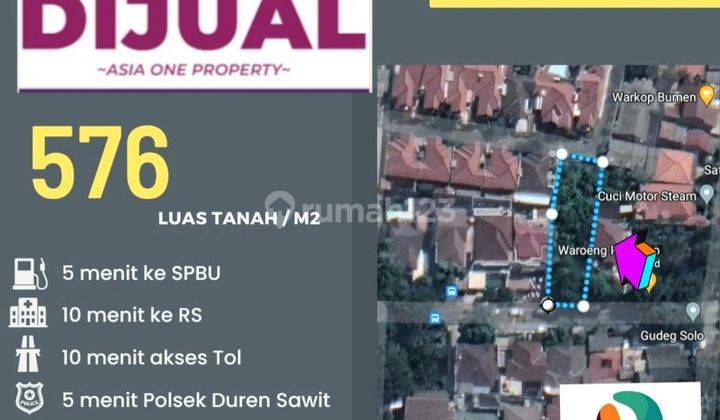 Dijual Kavling Lokasi Strategis Di Duren Sawit, Jakarta Timur 2