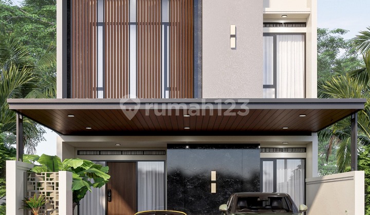 Rumah Mewah Dua Lantai Double Carport Lokasi Strategis