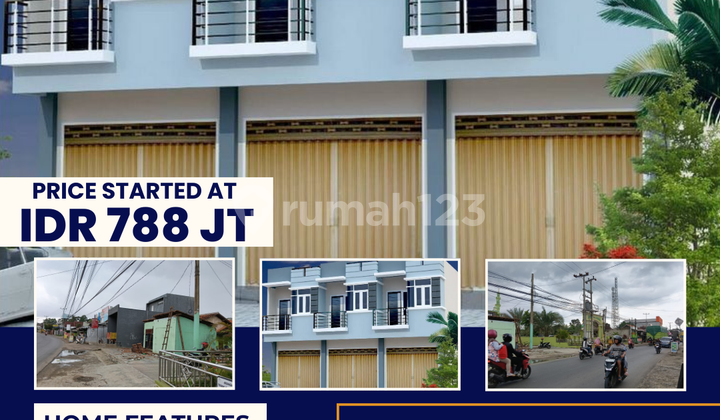 Ruko 2 Lantai Lokasi di Pinggir Jalan Utama