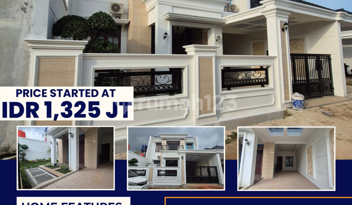 Rumah Mewah 2 Lantai Lokasi Strategis dan Bebas Banjir