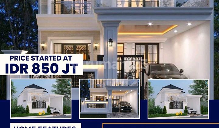 Rumah Mewah Dua Lantai Lokasi Strategis
