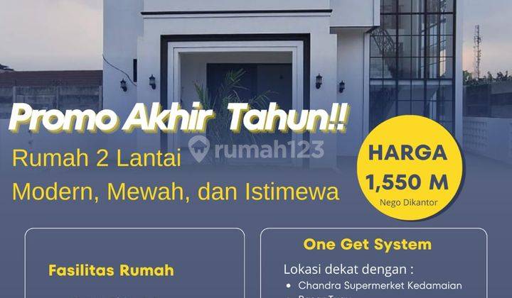 Rumah Mewah 2 Lantai Siap Huni Lokasi Strategis 1