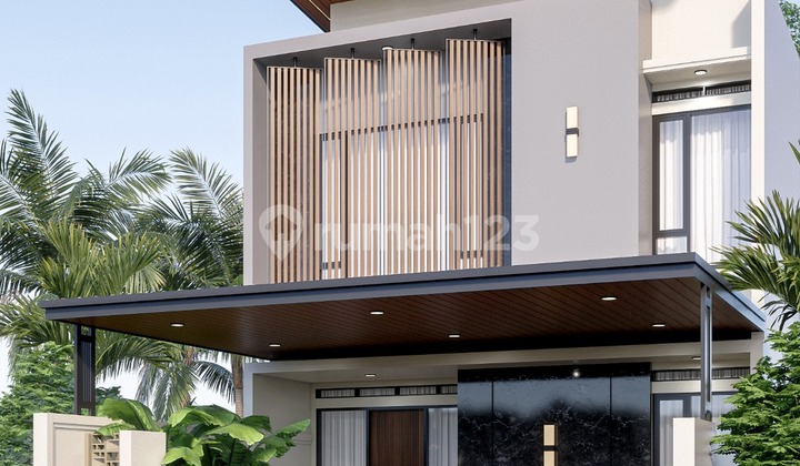 Rumah Mewah Dua Lantai Carport bisa 2 Mobil