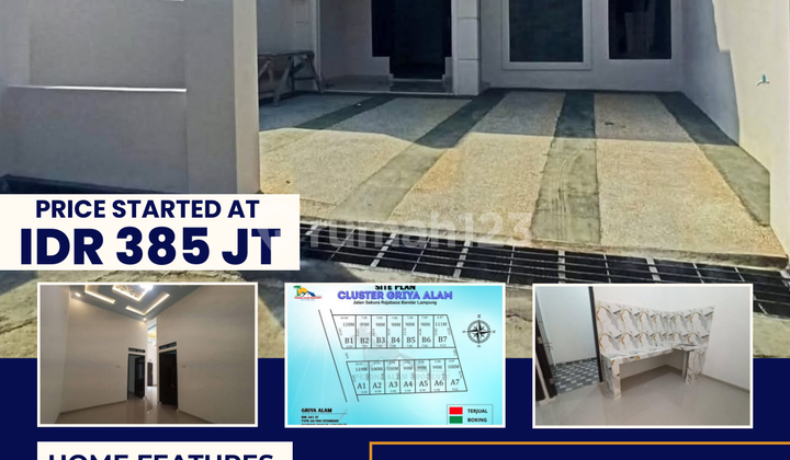 Rumah Cluster Murah Dekat Unila Dan Strategis