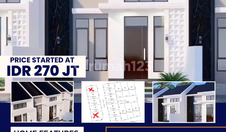 Rumah Cluster Murah Dekat Pasar Jatimulyo