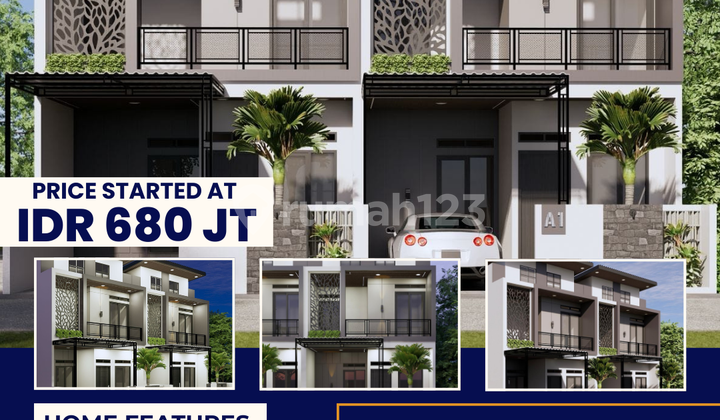 Rumah Mewah Dua Lantai Di Tengah Pusat Kota 1