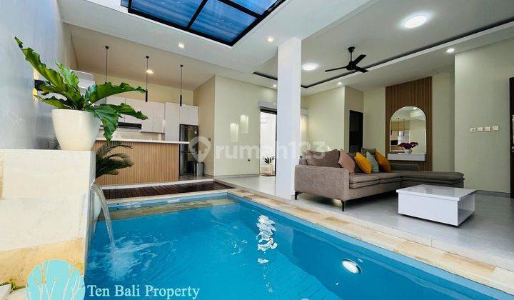 VILLA 2 KAMAR TIDUR DI CANGGU DENGAN PEMANDANGAN SAWAH