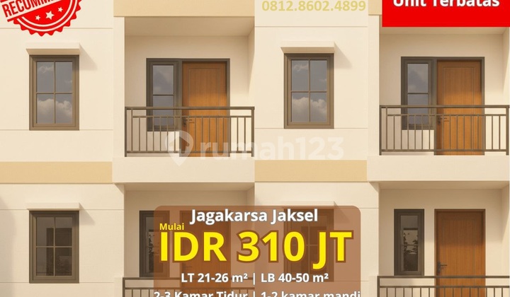 Rumah Murah 2 Lantai SHM Bebas Banjir 5 Menit ke Gerbang Kutek Ui