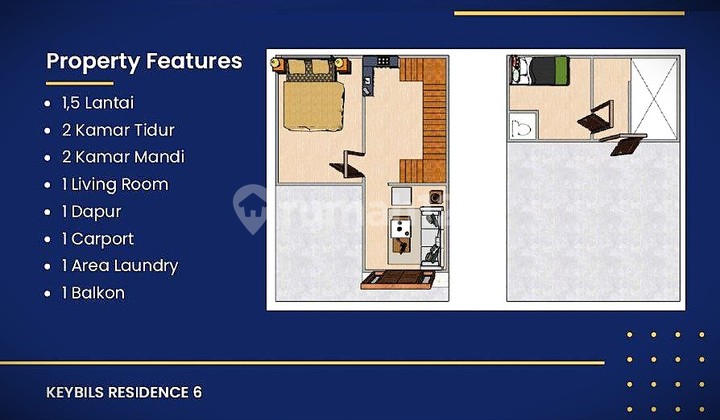 Rumah Cantik Akses Lega Bebas Banjir di Bintara Dekat Pondok Kopi 2