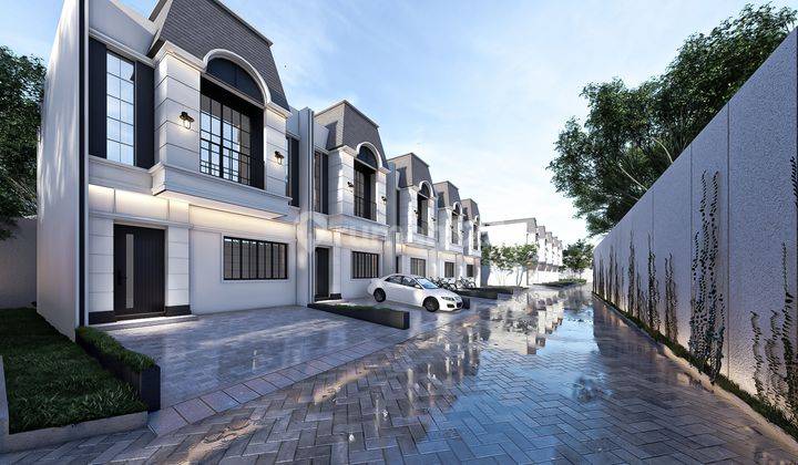 New Private Townhouse Mewah, All-in, Harga Perdana, SHM 1