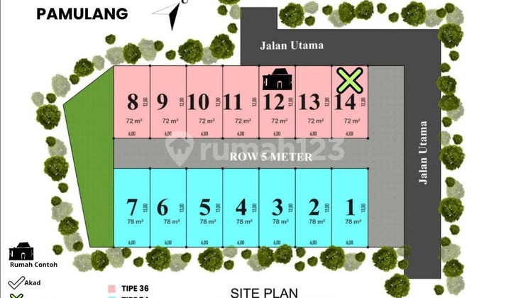  Hunian Muslim Strategis, SHM, Akses Mobil, 5 menit ke UNPAM  2