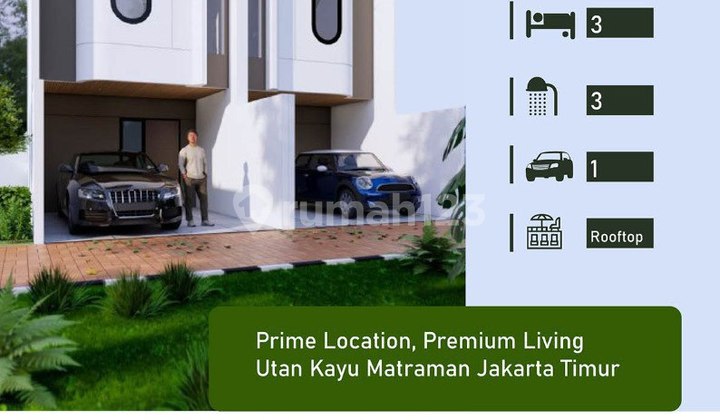 Rumah 3 Lantai SHM Bebas Banjir Strategis di Utan Kayu Matraman Rumah 3 Lantai SHM Bebas Banjir Strategis di Utan Kayu Matraman