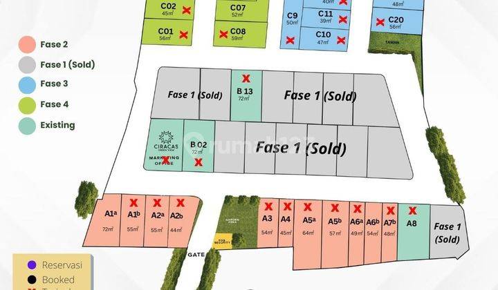 Rumah Strategis 5 menit ke LTR Ciracas, Cluster Aman Nyaman Asri 2