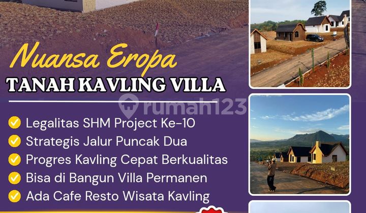 Kavling Villa Shm Jalur Wisata Puncak 2 Strategis Dekat Jakarta