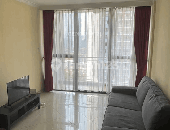 2BR Furnished Apartment with Pool View in Horison Rasuna Kuning 2