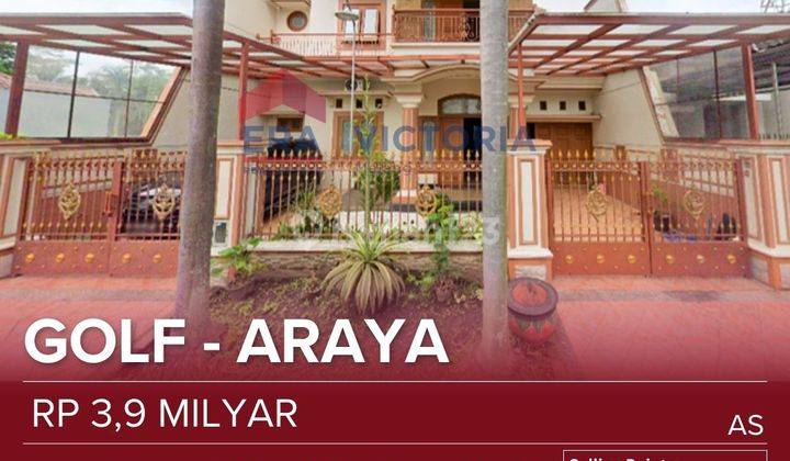 Rumah.golf Araya Di.jual.bangunan.istimewa 1