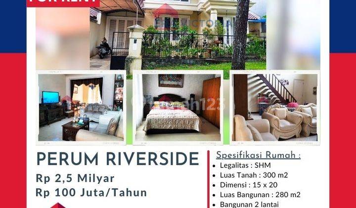 Di Jual.rumah Riverside Murah Lokasi.tenang Bersih 1