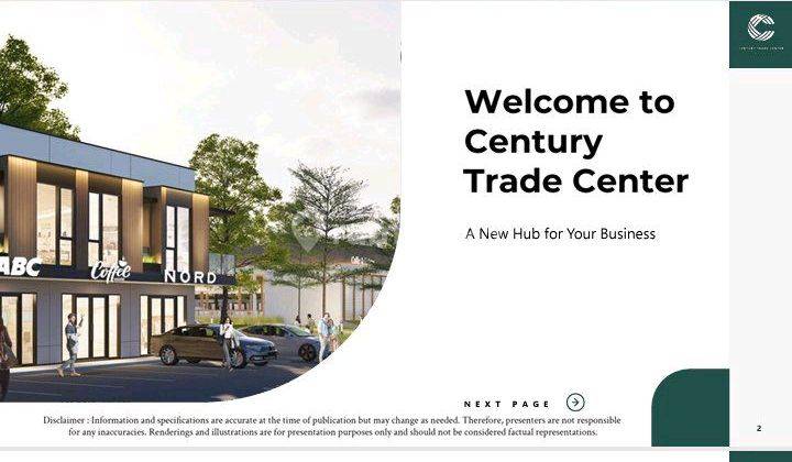 Century Trade Center!! Ruko Dan Plaza Di Kawasan Pusat Penduduk 2