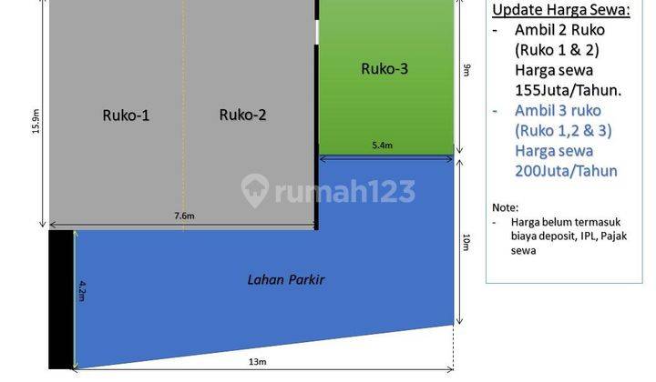 Disewakan Rumah Besar Cocok Untuk Rumah Usaha di Sepanjang Jaya, Rawalumbu Bekasi  2