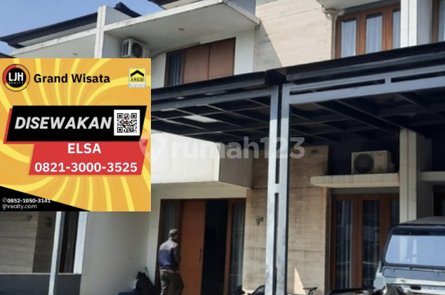 Disewakan Rumah Bagus 2 Lantai Luas 130 M2. 5 + 1 Kamar Tidur Siap Huni Dalam Cluster Exclusive One Gate Security System. Fasilitas Cluster Masjid Taman Bermain. 1.9 Km Menuju Pintu Tol Buah Batu. Bojongsoang Bandung 2