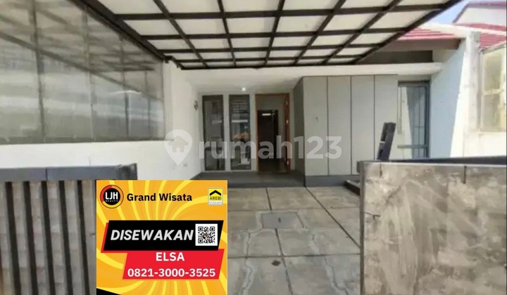 For Rent Nice Ready-to-Live-In 1-Story House 105 M2 Area. 2 Bedrooms Inside a 24-Hour Security Complex. Antapani Bandung