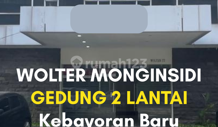 Gedung 2 Lantai Wolter Monginsidi Kebayoran Baru