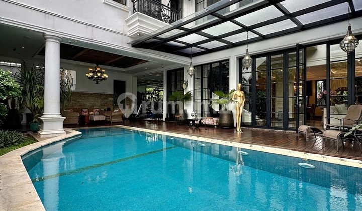 For sale luxurious American classic furnished LIFETIME Design house in Kemang, South Jakarta 2