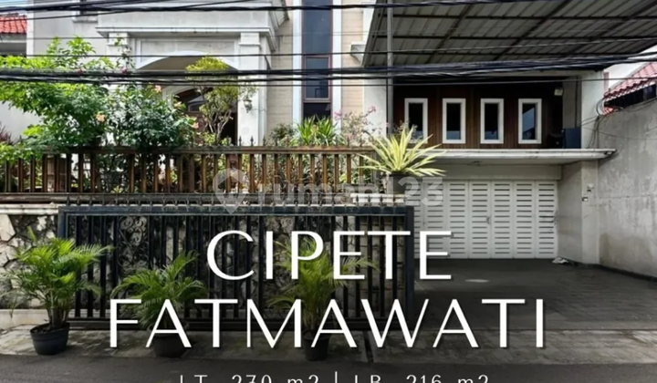Dijual rumah siap huni dekat MRT Cipete Fatmawati Jakarta Selatan