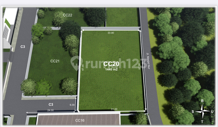 Land for sale in Permata Hijau, Kebayoran Lama, South Jakarta