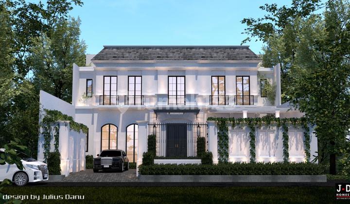 For sale new luxury American classic style house in Menteng, Central Jakarta. 2