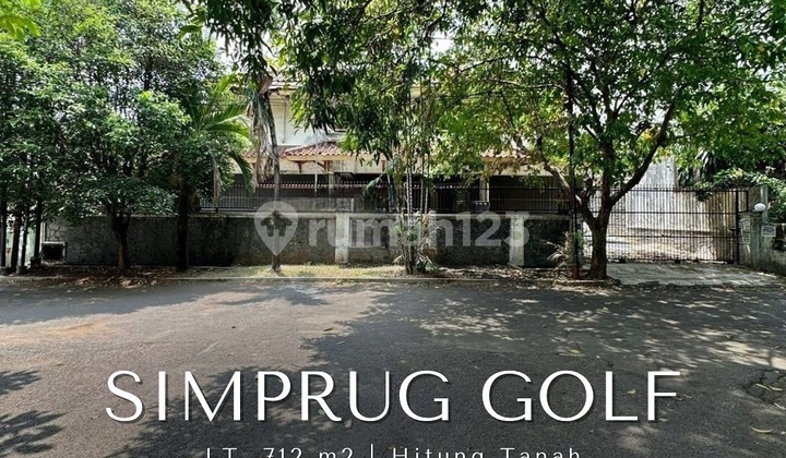 Dijual rumah tua hitung tanah one gate system Simprug Golf Kebayoran Lama