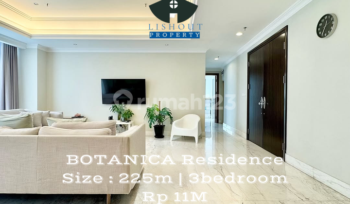 Dijual unit rare 3Bedroom BOTANICA Residence Simprug Kebayoran Jakarta Selatan