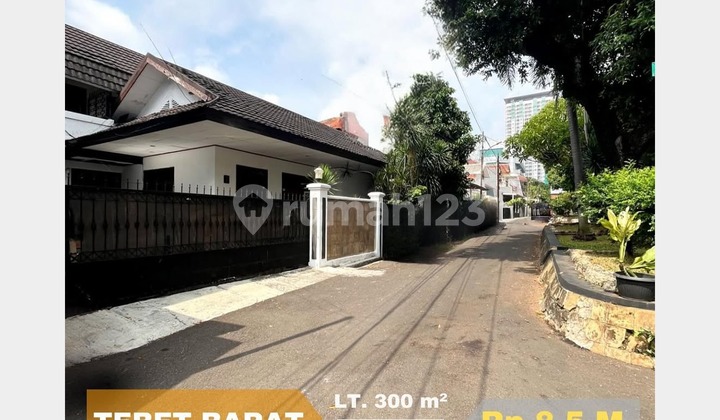 Dijual Rumah Lama Hitung Tanah (Eks Studio Musik) di Tebet Barat, Jakarta Selatan