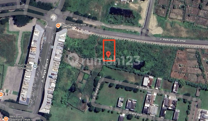 Tanah Komersial Siap Bangun di Raya Radial Road Dekat Gwalk Citraland