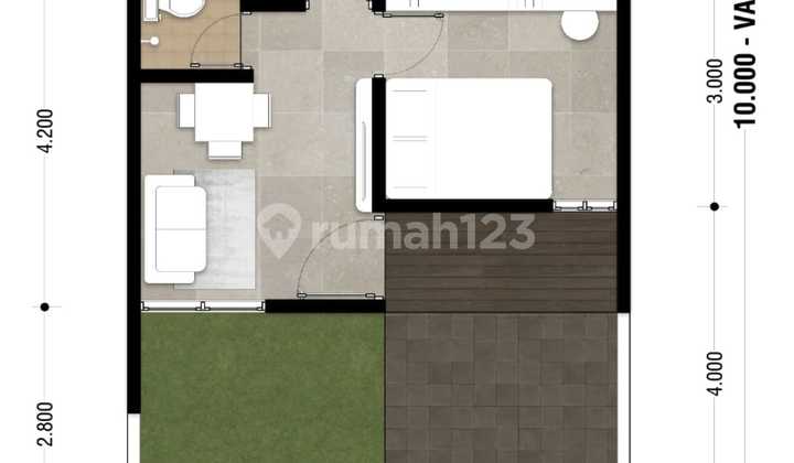 Dijual Rumah Nempel Jakarta di Harapan Indah