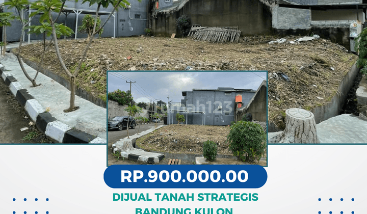 Dijual Tanah Strategis Bandung Kulon  	Siap Bangun Dekat Jalan Raya  1