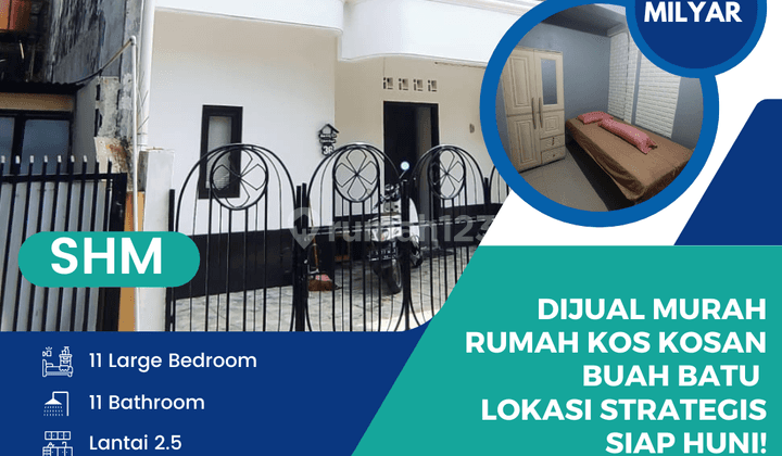 Dijual Murah Rumah Kos kosan Buah Batu  Lokasi Strategis Siap Huni! 1