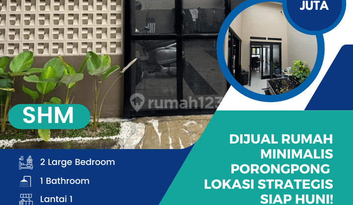 Dijual Rumah Minimalis Porongpong Lokasi Strategis Siap Huni  1