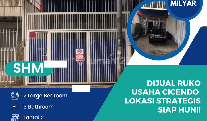 Dijual Ruko Usaha Cicendo Lokasi Strategis Siap Huni  1