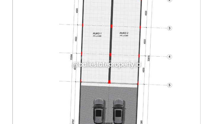 Ruko Indent 2 Lantai Kota Denpasar Jalan Utama - KODE-DU.RK.002 2