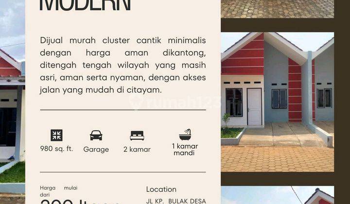 Di Jual Rumah Cash Dan Kpr Tanpa Dp Di Citayam  1