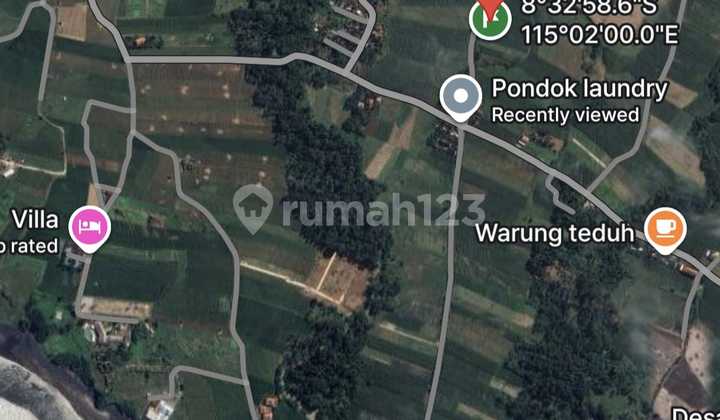 Tanah Bali Tabanan Cocok untuk Villa Dekat Pantai