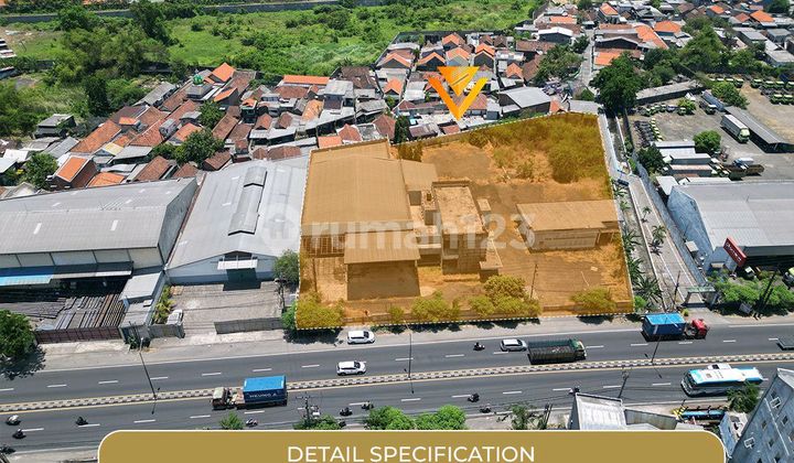 Tanah Bangunan Ex Showroom Jalan Raya Kletek Sidoarjo Komersil 
