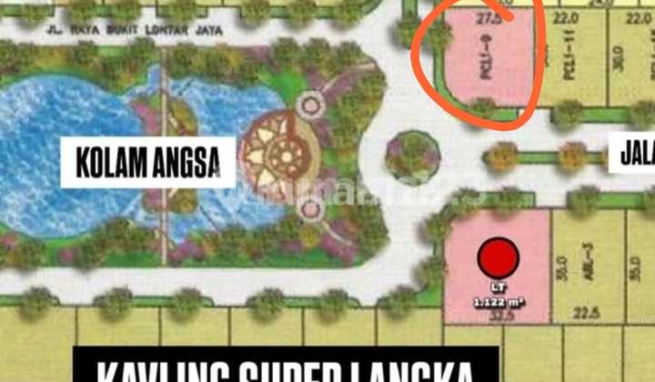 Raya Pakuwon Indah Plot in Front of Duck Pond Hook Raya Pakuwon Indah Plot in Front of Duck Pond Hook