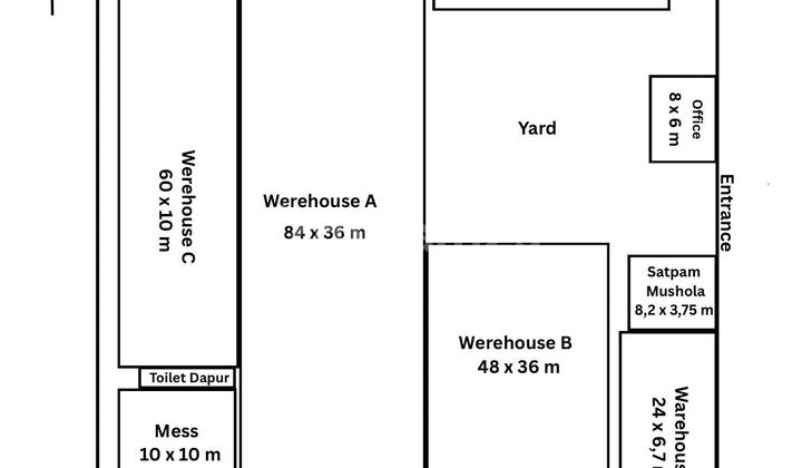 For Quick Sale Factory (5 Warehouses Included) in Dukuh Cikupa For Quick Sale Factory (5 Warehouses Included) in Dukuh Cikupa