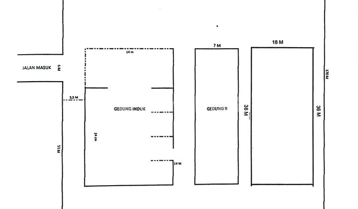 Tanah 11.540 Mtr + Bangunan 1.478 Mtr Strategis di Bitung Tgrg Tanah 11.540 Mtr + Bangunan 1.478 Mtr Strategis di Bitung Tgrg